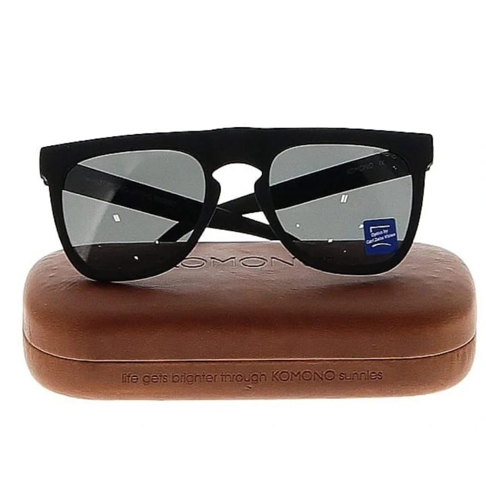 KOMONO Sunglasses NEW Bennet CZ Black Rubber